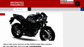 What Motorcycle-magazine.com website looked like in 2017 (6 years ago)