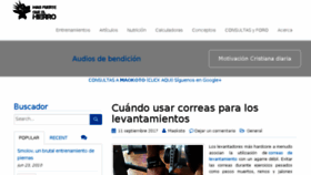What Masfuertequeelhierro.com website looked like in 2017 (6 years ago)