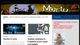 What Mortu.eu website looked like in 2017 (6 years ago)