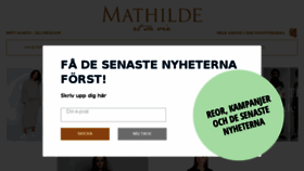 What Mathilde.se website looked like in 2017 (6 years ago)