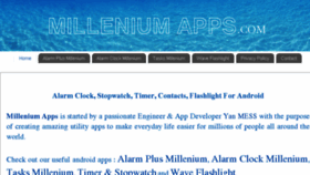 What Milleniumapps.com website looked like in 2017 (6 years ago)