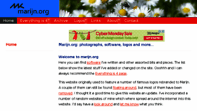 What Marijn.org website looked like in 2017 (6 years ago)