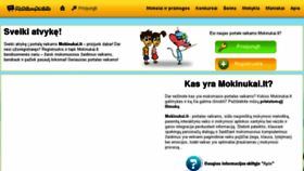 What Mokinukai.lt website looked like in 2017 (6 years ago)