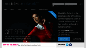 What Modelwirenetwork.com website looked like in 2017 (6 years ago)