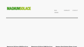 What Magnumsolace.com website looked like in 2017 (6 years ago)