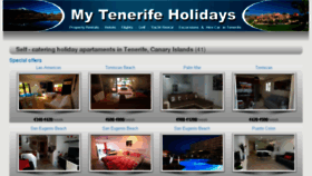 What Mytenerifeholidays.com website looked like in 2017 (6 years ago)