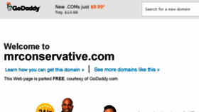 What Mrconservative.com website looked like in 2017 (6 years ago)
