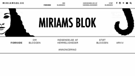 What Miriamsblok.dk website looked like in 2017 (6 years ago)