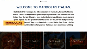 What Mandolas.com website looked like in 2017 (6 years ago)