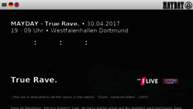 What Mayday.de website looked like in 2017 (8 years ago)