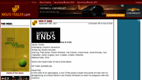 What Movie-trailer.com website looked like in 2017 (6 years ago)