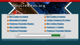 What Minicreditos.org website looked like in 2017 (6 years ago)