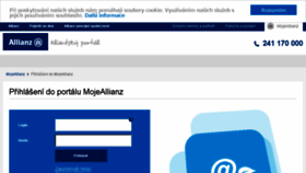 What Moje.allianz.cz website looked like in 2017 (6 years ago)