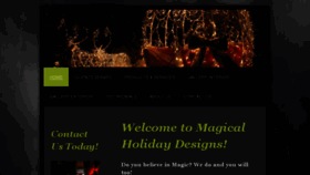 What Magicalholidaydesigns.com website looked like in 2017 (6 years ago)
