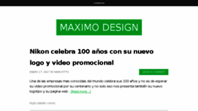 What Maximo-design.com website looked like in 2017 (6 years ago)