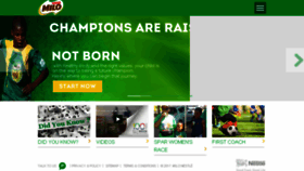 What Milo.co.za website looked like in 2017 (6 years ago)