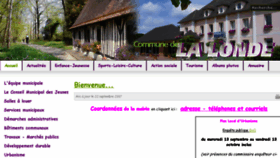 What Mairie-la-londe.fr website looked like in 2017 (6 years ago)