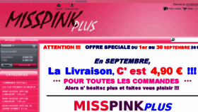 What Misspinkplus.com website looked like in 2017 (6 years ago)
