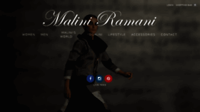 What Maliniramani.com website looked like in 2017 (6 years ago)