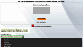 What Myschoolnewz.com website looked like in 2017 (6 years ago)