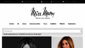 What Missmary.se website looked like in 2017 (6 years ago)