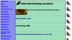 What Mainebarrelracing.com website looked like in 2017 (6 years ago)