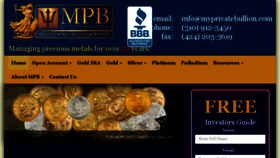 What Myprivatebullion.com website looked like in 2017 (6 years ago)