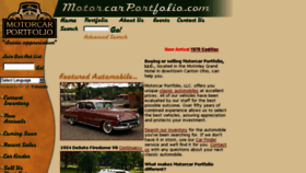 What Motorcarportfolio.com website looked like in 2017 (6 years ago)