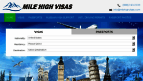 What Milehighvisas.com website looked like in 2017 (6 years ago)