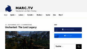 What Marc.tv website looked like in 2017 (6 years ago)