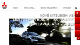 What Mitsubishimotors.sk website looked like in 2017 (6 years ago)