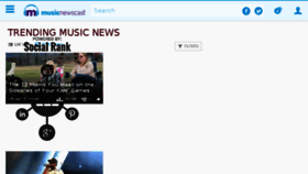 What Musicnewscast.com website looked like in 2017 (6 years ago)