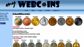 What My-webcoins.de website looked like in 2017 (6 years ago)