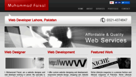 What Muhammadfaisal.com website looked like in 2017 (6 years ago)