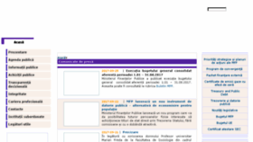 What Mfinante.ro website looked like in 2017 (8 years ago)