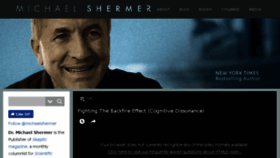 What Michaelshermer.com website looked like in 2017 (6 years ago)