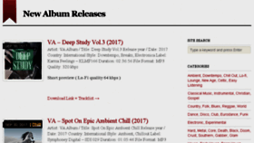 What Mp3rally.com website looked like in 2017 (6 years ago)