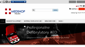 What Medshop.pl website looked like in 2017 (6 years ago)