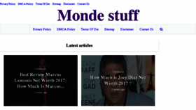 What Mondestuff.com website looked like in 2017 (6 years ago)