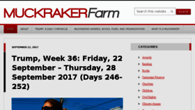 What Muckrakerfarm.com website looked like in 2017 (6 years ago)