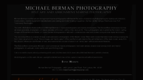 What Michaelbermanphotography.com website looked like in 2017 (6 years ago)