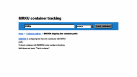 What Mrku.container-tracking.org website looked like in 2017 (6 years ago)