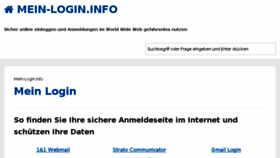 What Mein-login.info website looked like in 2017 (6 years ago)