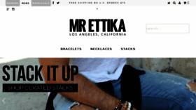 What Mrettika.com website looked like in 2017 (6 years ago)