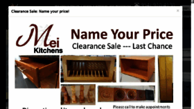 What Meikitchens.com website looked like in 2017 (6 years ago)