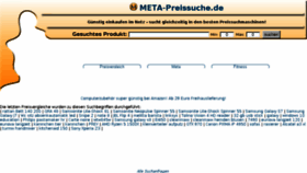 What Meta-preissuche.de website looked like in 2017 (6 years ago)