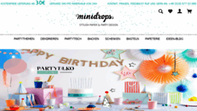 What Minidrops.de website looked like in 2017 (6 years ago)