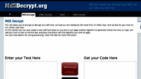 What Md5decrypt.org website looked like in 2017 (6 years ago)