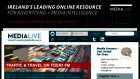 What Medialive2.com website looked like in 2017 (6 years ago)