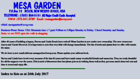 What Mesagarden.com website looked like in 2017 (6 years ago)